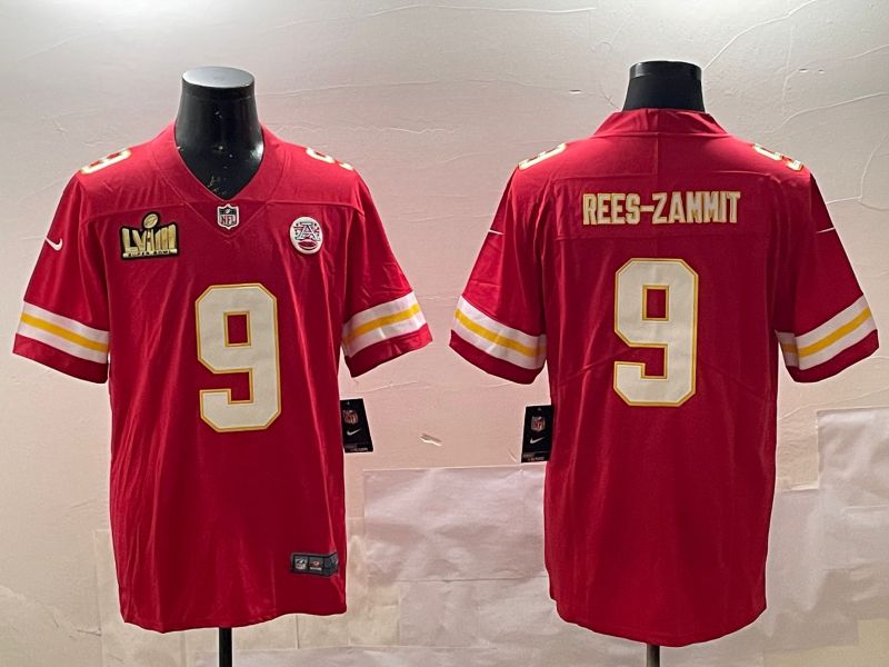 Men Kansas City Chiefs #9 Rees-Zammit Red Second generations 2025 Nike Limited NFL Jersey style 3->kansas city chiefs->NFL Jersey